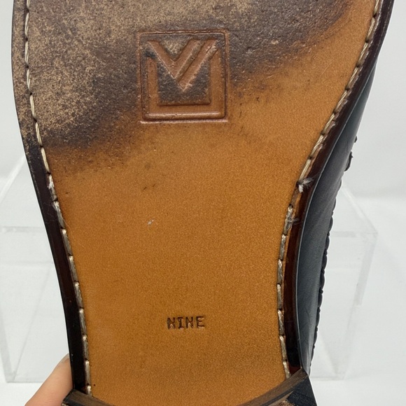 Sandro Moscolini  Black Leather Quiet Luxury Handcrafted Tassel Loafers Sz 9 main image 11